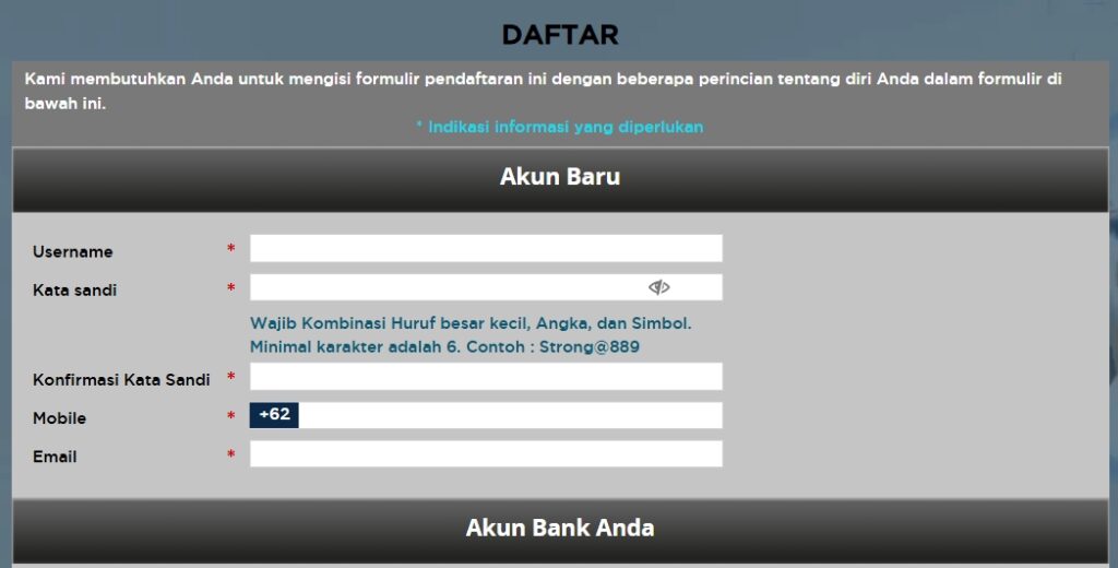 Petunjuk untuk Mendaftar Akun Daftar Bola88